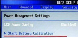 Bios Battery Calibration