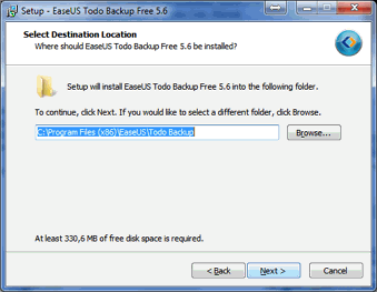 Instalace EaseUS Todo Backup