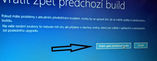 Odinstalování Windows 10